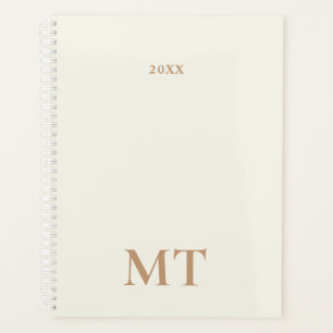 Minimaal Elegant Monogram Planner