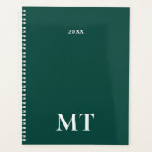 Minimaal Elegant Monogram Planner (Voorkant)