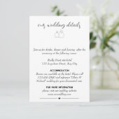 Minimaal elegant ontwerp informatiekaartje (Staand voorkant)