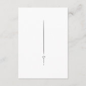 Minimaal elegant ontwerp informatiekaartje (Achterkant)