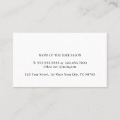 Minimaal Elegant Pastelgradiënt Bold Haarstylist Visitekaartje (Achterkant)