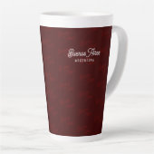 Minimaal, Elegant, Patroon Buenos Aires, Argentini Latte Mok (Rechterhoek)