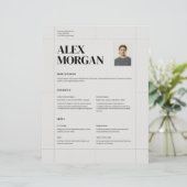 Minimaal Elegant Professioneel Bedrijfs CV (Staand voorkant)