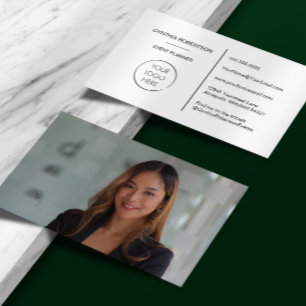 Minimaal Elegant Professioneel Logo Hoofdschot Visitekaartje