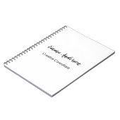 Minimaal Elegant Professioneel Notitieboek (Linkerzijde)
