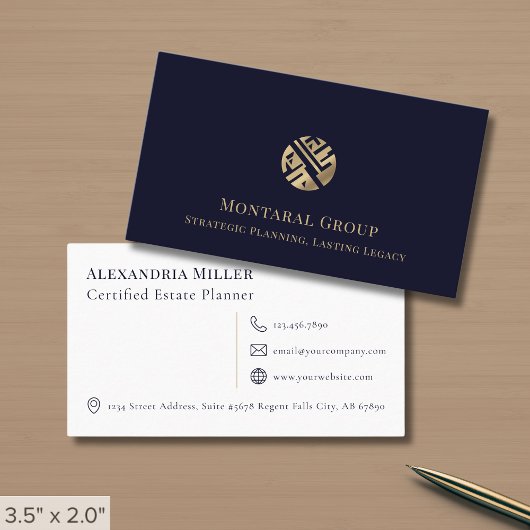 Minimaal Elegant Professioneel Visitekaartje