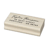 Minimaal Elegant Retouradres Rubberstempel (Stempel)