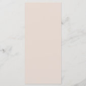 Minimaal Elegant Schrift Stof Roze Bruiloft Menu (Achterkant)
