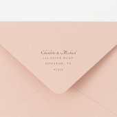 Minimaal elegant script Modern retouradres Zelfinktende Stempel