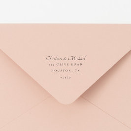 Minimaal elegant script Modern retouradres Zelfinktende Stempel