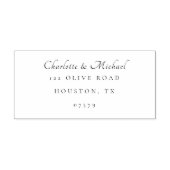 Minimaal elegant script Modern retouradres Zelfinktende Stempel (Design)