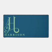 Minimaal Elegant Sierlijk Monogram h Bureaumat (Voorkant)