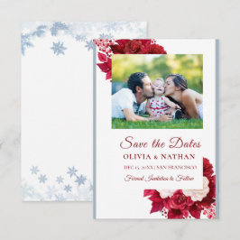 Minimaal Elegant Tekst & Foto Ontwerp / Trouwen Save The Date
