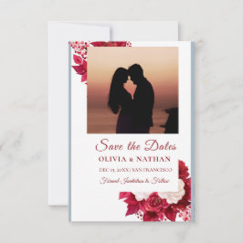 Minimaal Elegant Tekst & Foto Ontwerp / Trouwen Save The Date