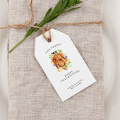 Minimaal Elegant Thanksgiving Diner Geef Bedankt Cadeaulabel
