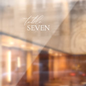 Minimaal Elegant Transparant Tabelnummer Raamsticker (Vel 2)