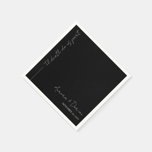 Minimaal Elegant Trouwservet Servet (Hoek)