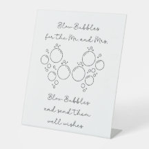 Minimaal Elegant Wazig Bubbel Afscheid Bord