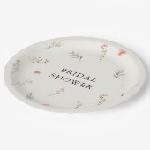 Minimaal Elegant Wildflower Budget Vrijgezellenfee Papieren Bordje (Gekanteld)