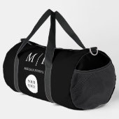 Minimaal & Elegant Zwart-wit Logo Business Plunjezak (Rechterhoek)