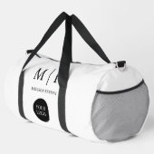 Minimaal & Elegant Zwart-wit Logo Business Plunjezak (Rechterhoek)