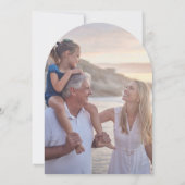 Minimaal Elegante Foto Happiest Arch Christmas Kaa Kaart (Achterkant)