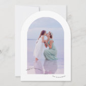 Minimaal Elegante Foto Happiest Arch Christmas Kaa Kaart (Voorkant)