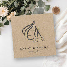 Minimaal Elegante Haarstylist Kraft Haarschaar