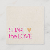 Minimaal Elegante Textuur Beige Roze Faux Goud Har Aanbevelingskaartje (Voorkant)