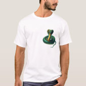 Minimaal Emerald Cobra Logo T-shirt – Subtle Serpe (Voorkant)