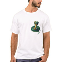 Minimaal Emerald Cobra Logo T-shirt – Subtle Serpe