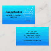 Minimaal emmer Huishouden Schoonmaakster Visitekaartje (Voorkant / Achterkant)