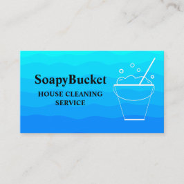 Minimaal emmer Huishouden Schoonmaakster Visitekaartje