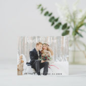 Minimaal en Chic Bedankt Briefkaart (Staand voorkant)