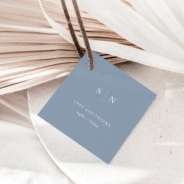 Minimaal en Chic | Bedankt voor het blauwe huwelij Bedankjes Labels