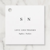 Minimaal en Chic | Bedankt voor het huwelijk Bedankjes Labels (Voorkant)