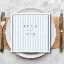 Minimaal en Chic Blauw Frans Persoonlijk Huwelijk