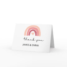 Minimaal en Chic | Blush regenboog Hartelijk dank