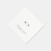 Minimaal en Chic | Bruiloft Servet (Hoek)