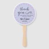 Minimaal en Chic Dusty Blue Dank je toevoegen Pic Handwaaier (Voorkant)