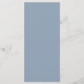 Minimaal en Chic | Dusty Blue en White Wedding Menu (Achterkant)