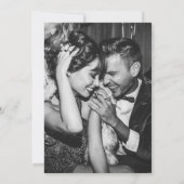 Minimaal en Chic | Foto-achterkant en QR-code-huwe Save The Date (Achterkant)