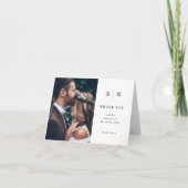 Minimaal en Chic | Foto van Wedding Bedankkaart (Voorkant)