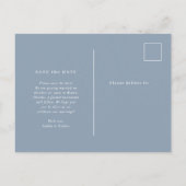 Minimaal en Chic | Foto Wedding Save the Date Briefkaart (Achterkant)