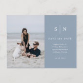 Minimaal en Chic | Foto Wedding Save the Date Briefkaart (Voorkant)