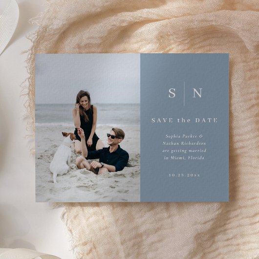 Minimaal en Chic | Foto Wedding Save the Date Briefkaart