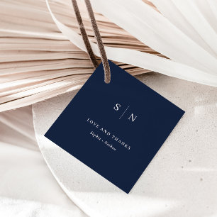 Minimaal en Chic Hartelijk dank voor het blauwe Bedankjes Labels
