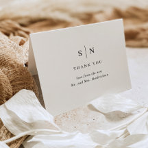 Minimaal en Chic Monogram | Trouwen