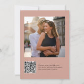 Minimaal en Chic | QR-code van Engagement Party Kaart (Achterkant)