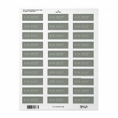 Minimaal en Chic | Saliegroen Etiket (Full Sheet)